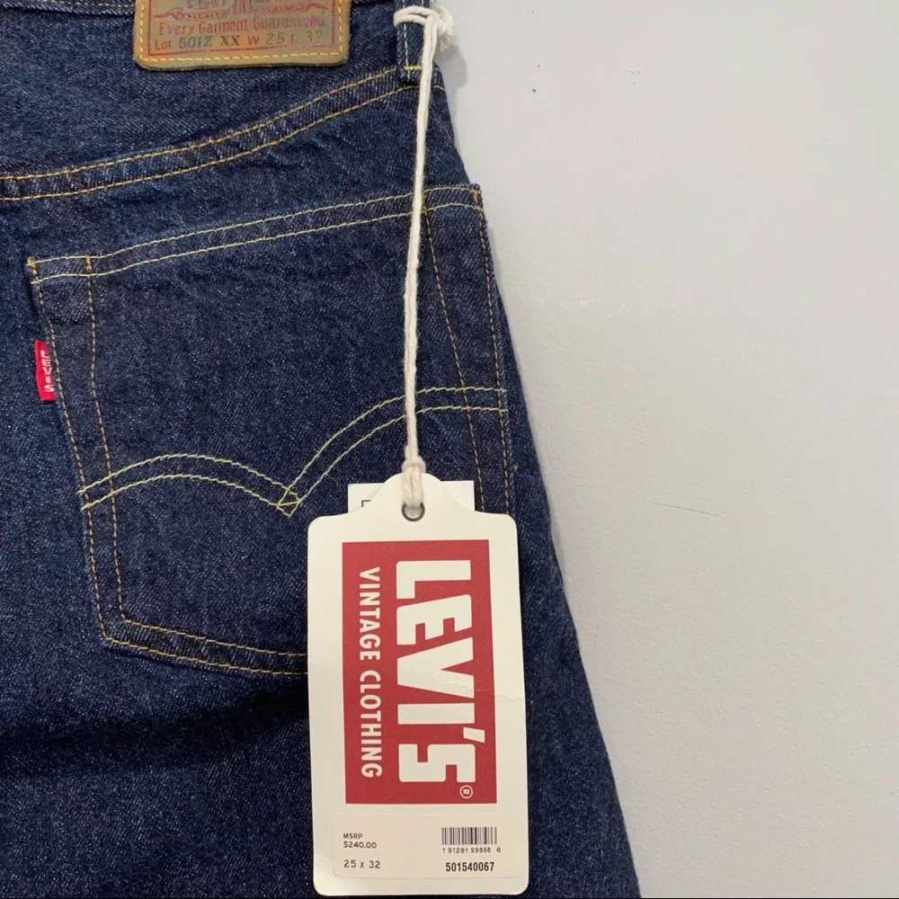NEW Levi’s 501Z XX Big E Selvedge Jeans 25 X 32 - Picture 11 of 16